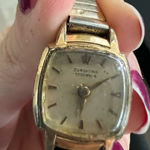 Vintage Gold & Silver Expansion Stretchy Band Wrist Watch Unisex Adult Unique - Picture 5 of 16